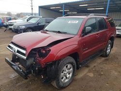 Salvage cars for sale from Copart Colorado Springs, CO: 2005 Toyota 4runner SR5