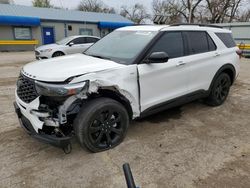 Salvage cars for sale from Copart Wichita, KS: 2023 Ford Explorer ST-Line
