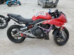 Salvage motorcycles for sale at Houston, TX auction: 2009 Kawasaki EX650 C