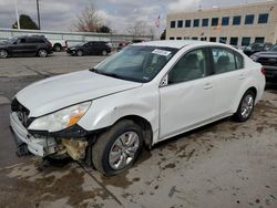 Salvage cars for sale from Copart Littleton, CO: 2012 Subaru Legacy 2.5I