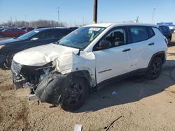 Salvage cars for sale at Woodhaven, MI auction: 2018 Jeep Compass Sport