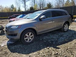 Salvage cars for sale from Copart Waldorf, MD: 2013 Audi Q7 Premium Plus