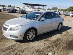 Salvage cars for sale from Copart San Diego, CA: 2012 Chevrolet Cruze ECO