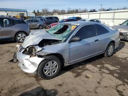 Salvage cars for sale at Pennsburg, PA auction: 2004 Honda Civic DX VP