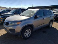 Salvage cars for sale at Colorado Springs, CO auction: 2011 KIA Sorento Base