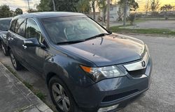 Salvage cars for sale at West Palm Beach, FL auction: 2012 Acura MDX