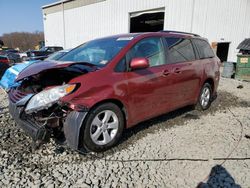 Salvage cars for sale from Copart Windsor, NJ: 2017 Toyota Sienna LE