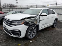 Salvage cars for sale from Copart New Britain, CT: 2020 Volkswagen Atlas Cross Sport SEL Premium R-Line