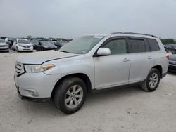 Salvage cars for sale at San Antonio, TX auction: 2012 Toyota Highlander Base