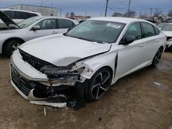 Salvage cars for sale at Chicago Heights, IL auction: 2022 Honda Accord Sport SE