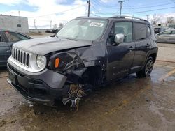 Salvage cars for sale at Chicago Heights, IL auction: 2018 Jeep Renegade Limited