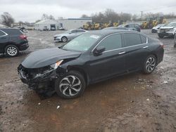 Salvage cars for sale at Hillsborough, NJ auction: 2016 Honda Accord EX