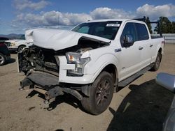 Salvage cars for sale at Vallejo, CA auction: 2016 Ford F150 Supercrew