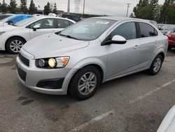 Chevrolet Sonic salvage cars for sale: 2012 Chevrolet Sonic LT