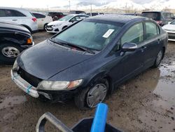 Salvage cars for sale from Copart Magna, UT: 2007 Honda Civic Hybrid