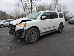 Salvage cars for sale at Portland, OR auction: 2015 Nissan Armada SV