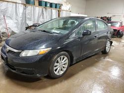 Salvage cars for sale from Copart Elgin, IL: 2012 Honda Civic EXL