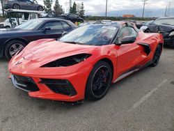 Salvage cars for sale at Rancho Cucamonga, CA auction: 2021 Chevrolet Corvette Stingray 3LT