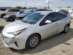Salvage cars for sale at Sacramento, CA auction: 2016 Toyota Prius
