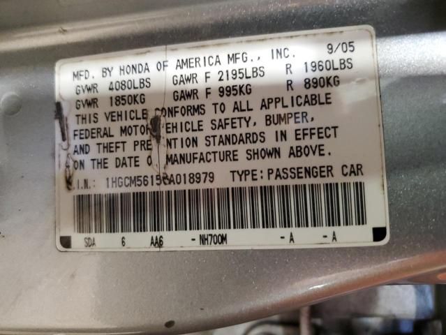 2006 Honda Accord Value