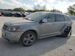 Salvage cars for sale from Copart San Antonio, TX: 2015 Dodge Journey Crossroad