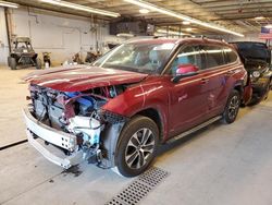Salvage cars for sale from Copart Wheeling, IL: 2022 Toyota Highlander Hybrid XLE