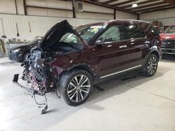 Salvage cars for sale at Chambersburg, PA auction: 2019 Ford Explorer Platinum