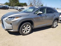 Salvage cars for sale from Copart Finksburg, MD: 2017 Lexus RX 350 Base