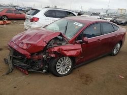 Salvage cars for sale from Copart Brighton, CO: 2014 Ford Fusion S Hybrid