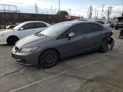 Salvage cars for sale from Copart Wilmington, CA: 2013 Honda Civic LX