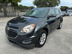 Salvage cars for sale from Copart Miami, FL: 2017 Chevrolet Equinox LS