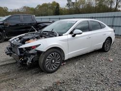 Salvage cars for sale at Augusta, GA auction: 2021 Hyundai Sonata Hybrid