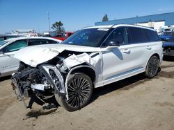 Salvage cars for sale from Copart Woodhaven, MI: 2023 Lincoln Aviator Black Label