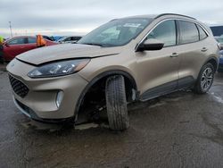 Salvage cars for sale at Woodhaven, MI auction: 2020 Ford Escape SEL