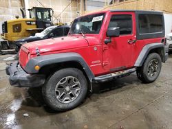 Salvage cars for sale from Copart Anchorage, AK: 2012 Jeep Wrangler Sport