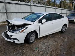 Chevrolet Cruze LS salvage cars for sale: 2018 Chevrolet Cruze LS