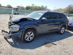 Volkswagen salvage cars for sale: 2018 Volkswagen Atlas S