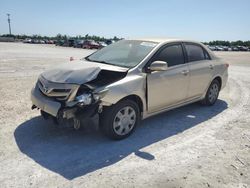 Salvage cars for sale from Copart Arcadia, FL: 2011 Toyota Corolla Base