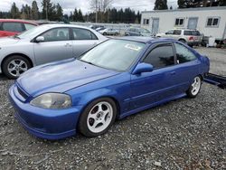 Salvage cars for sale at Graham, WA auction: 2000 Honda Civic SI