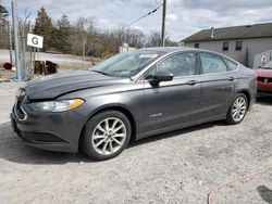 Salvage cars for sale from Copart York Haven, PA: 2017 Ford Fusion SE Hybrid