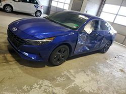 Salvage cars for sale at Sandston, VA auction: 2022 Hyundai Elantra Blue