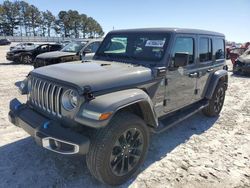 Salvage cars for sale at Loganville, GA auction: 2022 Jeep Wrangler Unlimited Sahara 4XE