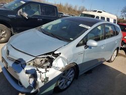 Toyota Prius V salvage cars for sale: 2012 Toyota Prius V