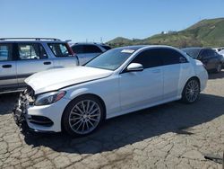 Salvage cars for sale at Colton, CA auction: 2016 Mercedes-Benz C 300 4matic