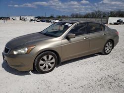 Salvage cars for sale from Copart New Braunfels, TX: 2009 Honda Accord EX