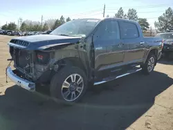 Salvage cars for sale at Denver, CO auction: 2019 Toyota Tundra Crewmax 1794