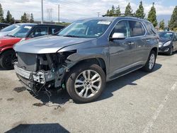 Salvage cars for sale from Copart Rancho Cucamonga, CA: 2018 Chevrolet Traverse High Country