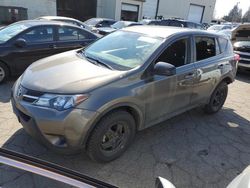 Salvage cars for sale at Woodburn, OR auction: 2015 Toyota Rav4 LE