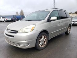 Salvage cars for sale at Hayward, CA auction: 2004 Toyota Sienna XLE
