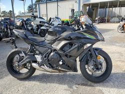 Salvage Motorcycles for sale at auction: 2017 Kawasaki EX650 F